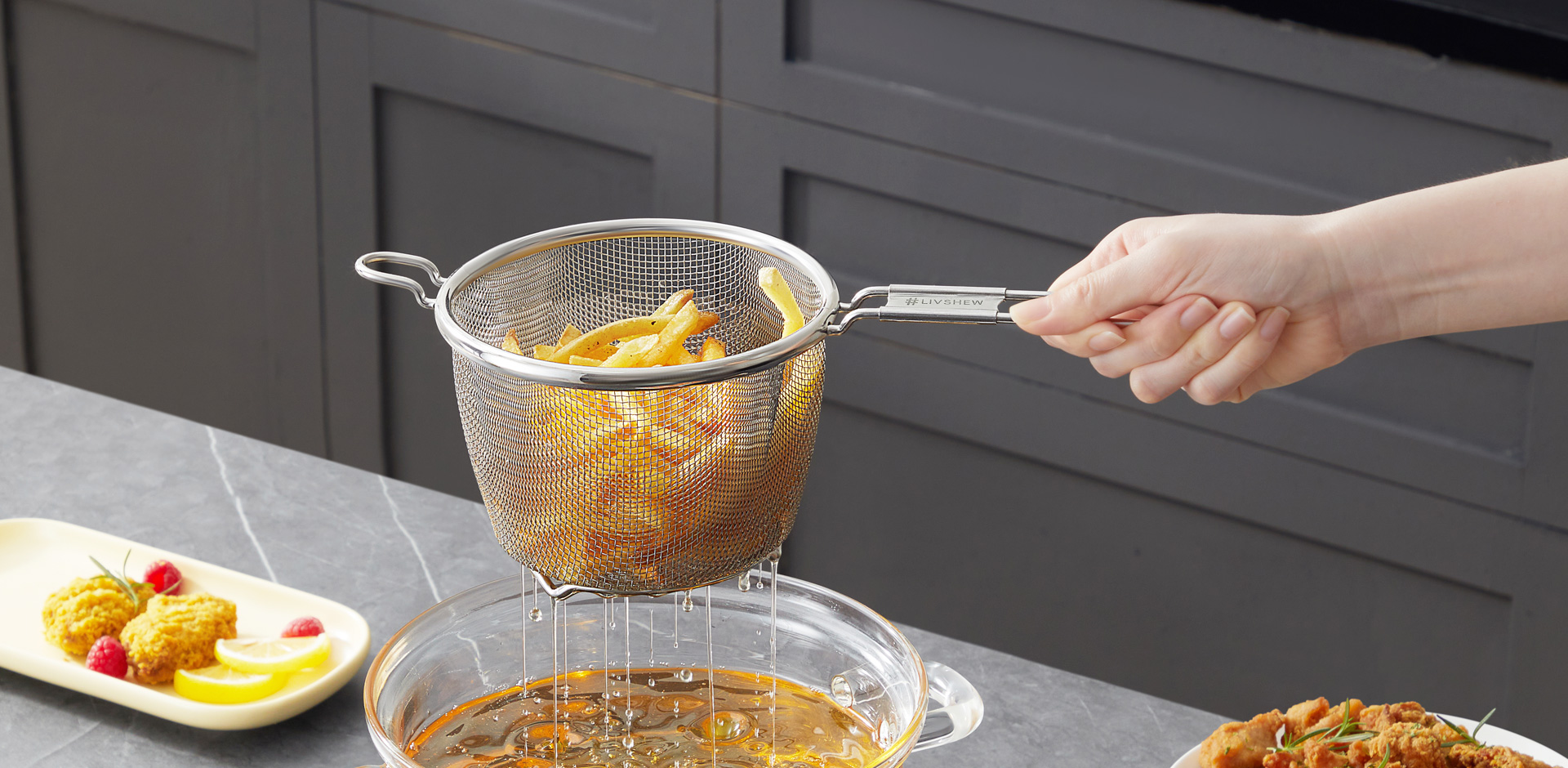 S/S 304 FRYING BASKET