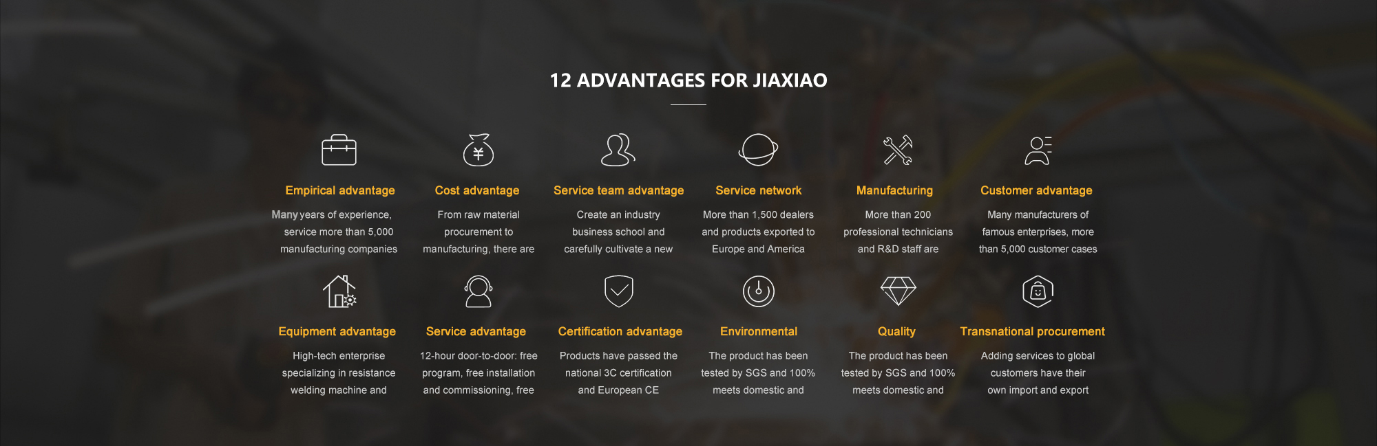 加效的12大优势