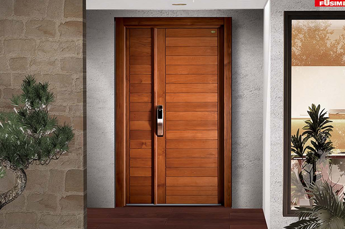 富新钢木装甲门