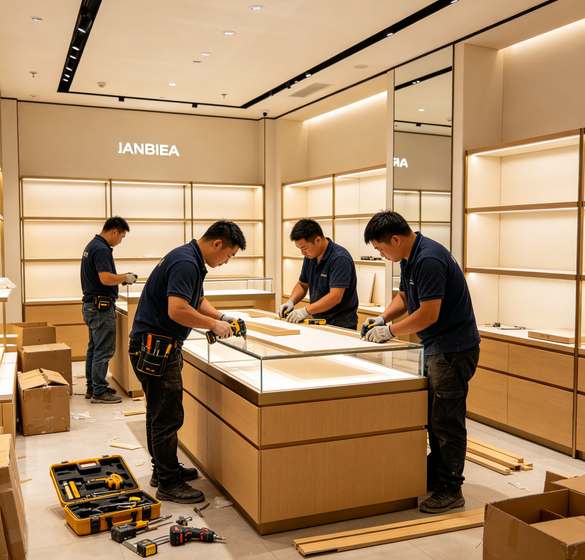 展柜上门安装 全国展柜安装服务