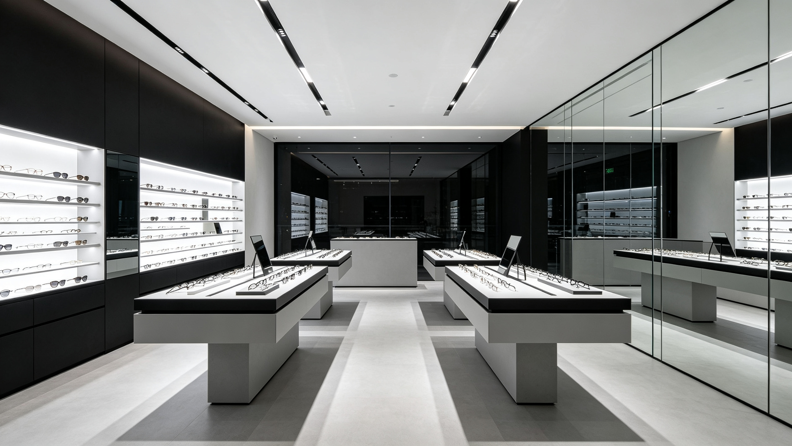 郑州颂福展柜 眼镜店展柜定制 烤漆眼镜展示柜验光柜