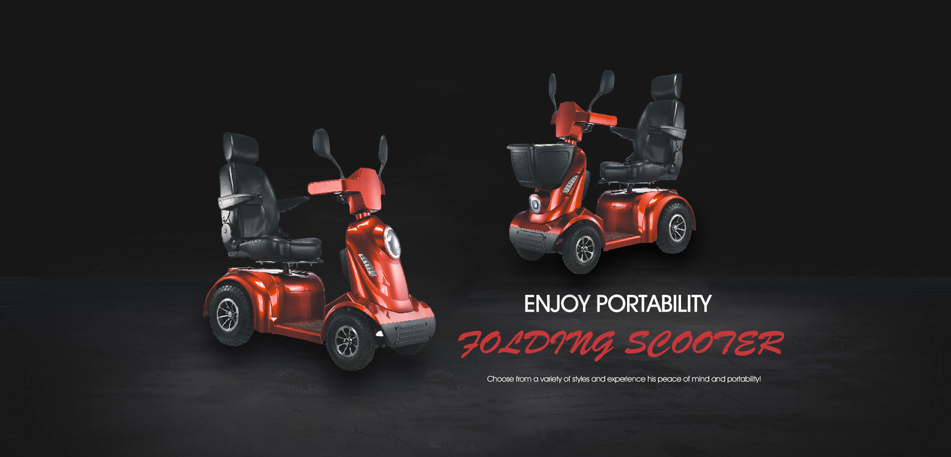 Folding lightweight mobility scooter