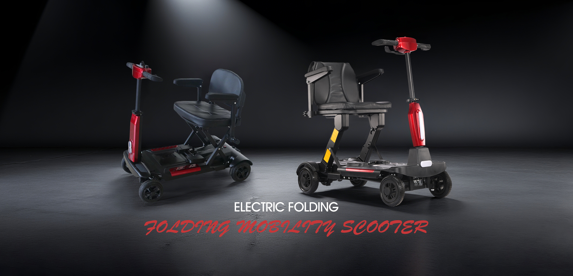 Folding lightweight mobility scooter
